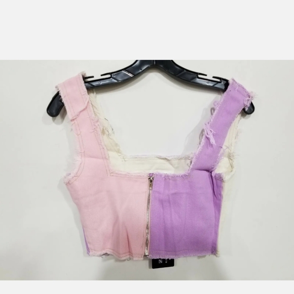 Jaded London Pastel Patchwork Corset Top, NEW, Size UK6 - Picture 3 of 16